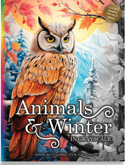 Animals & Winter coloring book