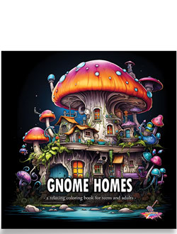 Gnome Homes coloring book